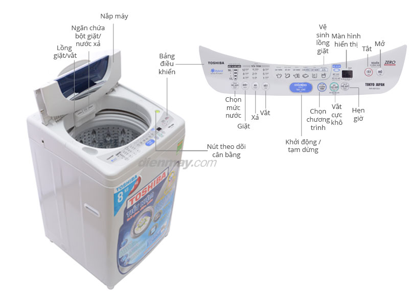 Sửa Máy Giặt Toshiba Tại Hai Bà trưng