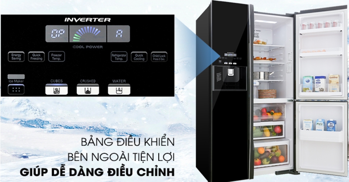 Tủ lạnh Hitachi Inverter 584 lít R-FM800GPGV2X(MBW)