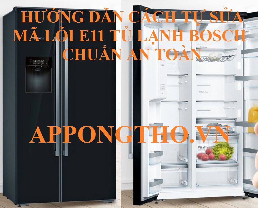 Lỗi E11 tủ lạnh Bosch thường do nguyên nhân gì gây ra?